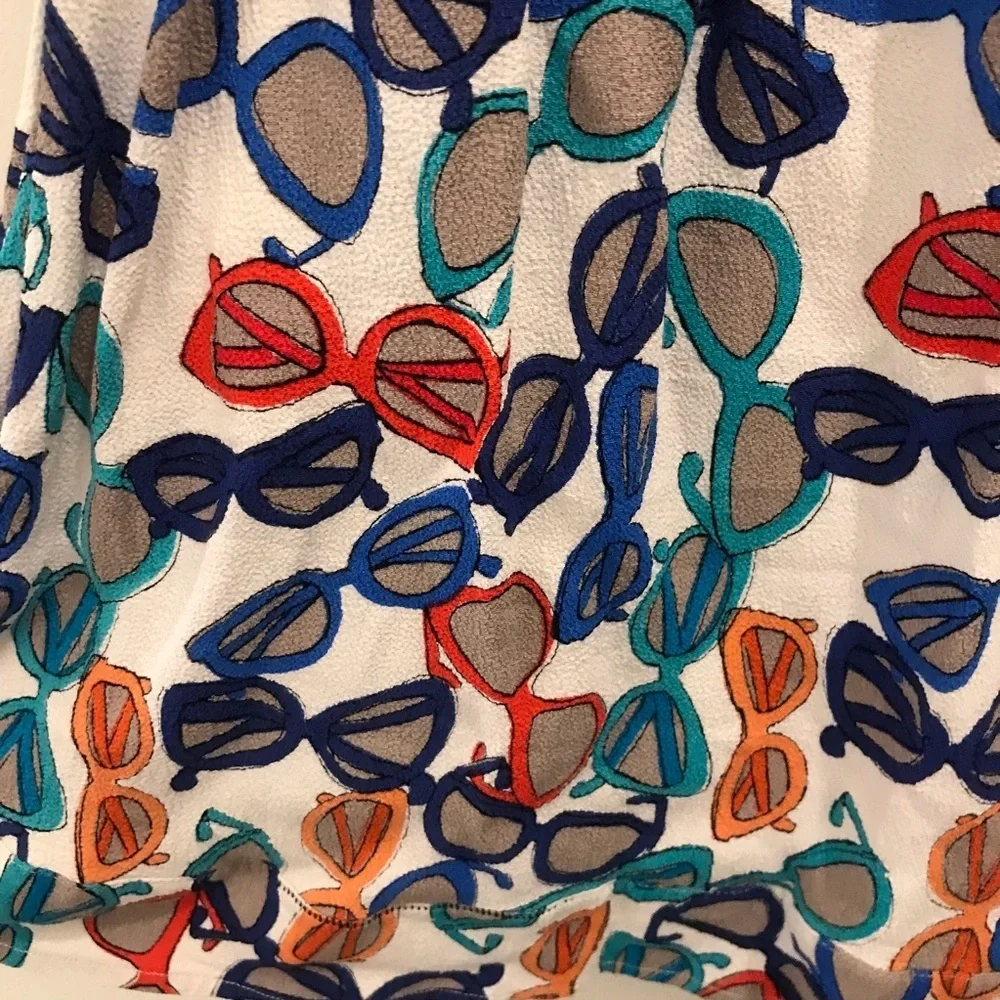 Kate Spade Coreen Sunglasses Skirt 14 girls white blue red orange